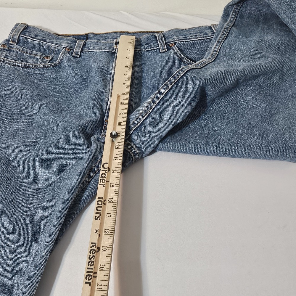 VTG Levis 505 Jeans Men's 34X30 Y2K Light Wash Denim MADE IN USA - Picture 4 of 13